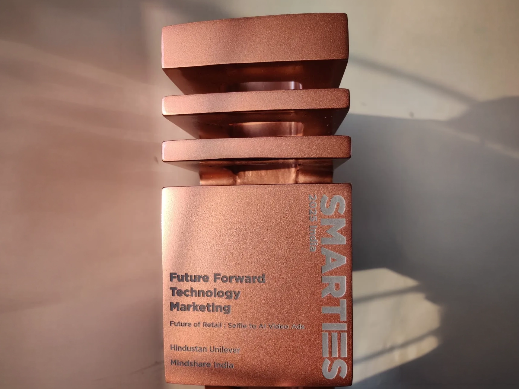 Bronze SMARTIES award statuette.